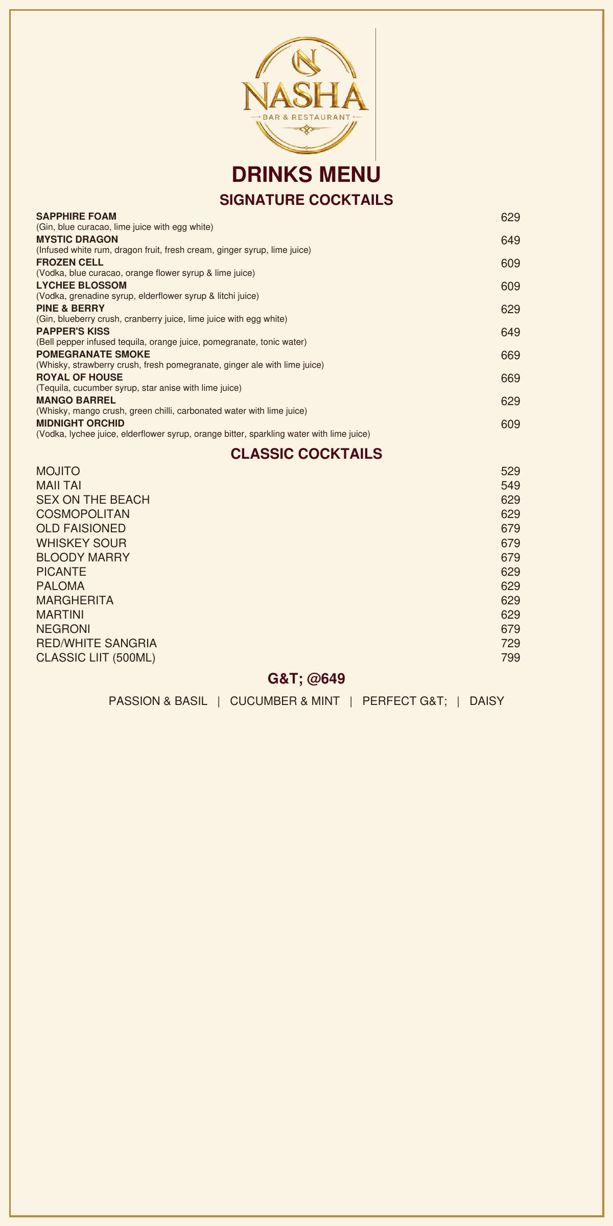 Restaurant and Bar Near Me